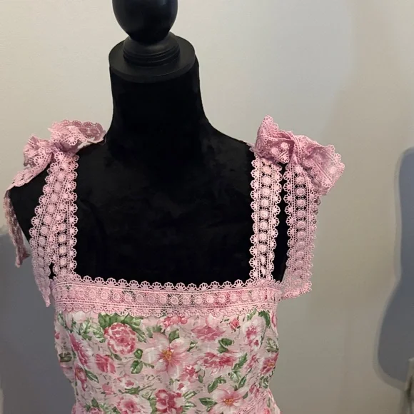 Blu Pepper Pink Floral Maxi Dress - Picture 3 of 8